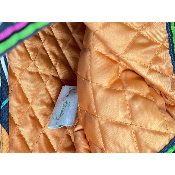 Vera Bradley Jazzy Blooms Quilted Large Tote Bag Colorful Floral & Dual Handles - Picture 11 of 14